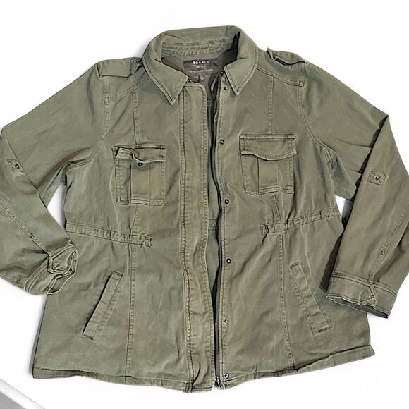 Torrid Twill Anorak Utility Jacket Size Large - Picture 13 of 16